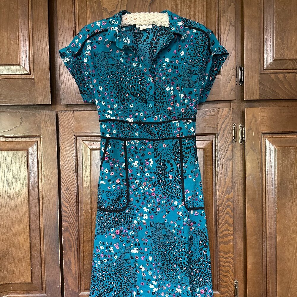 Leopard Print Dress Funky Retro